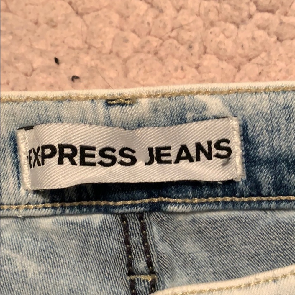 Express Distressed Legging Mid Rise - Picture 3 of 4